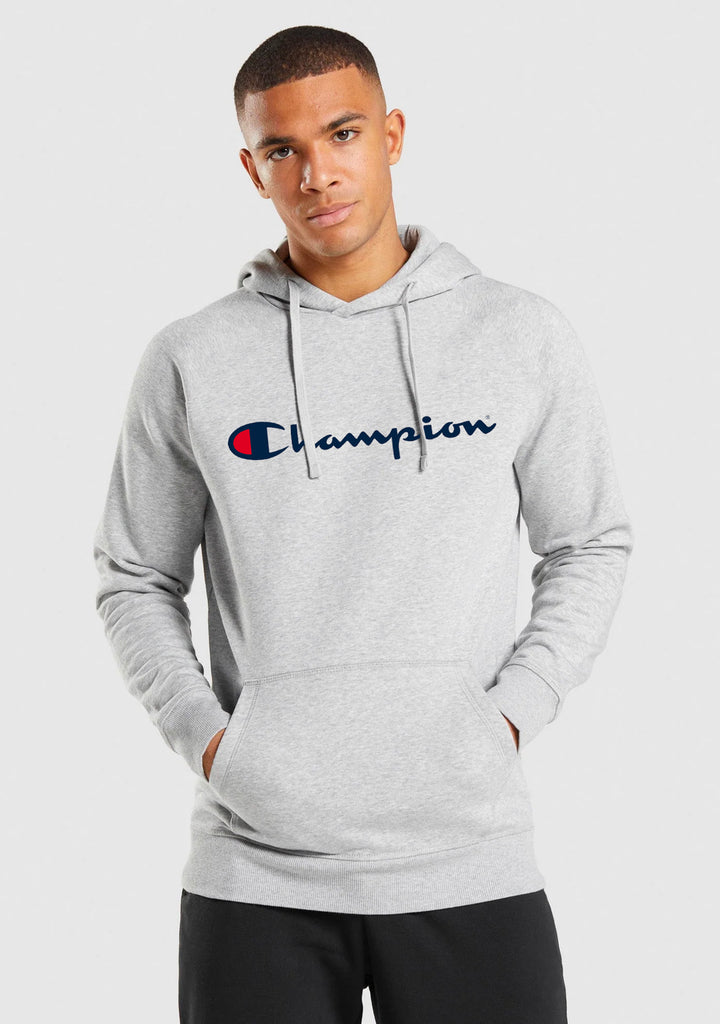 Champion Men’s Script Hoodie Grey