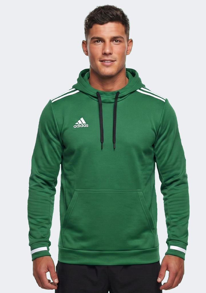 Adidas Men's Team 19 Pullover Hoodie Green/White