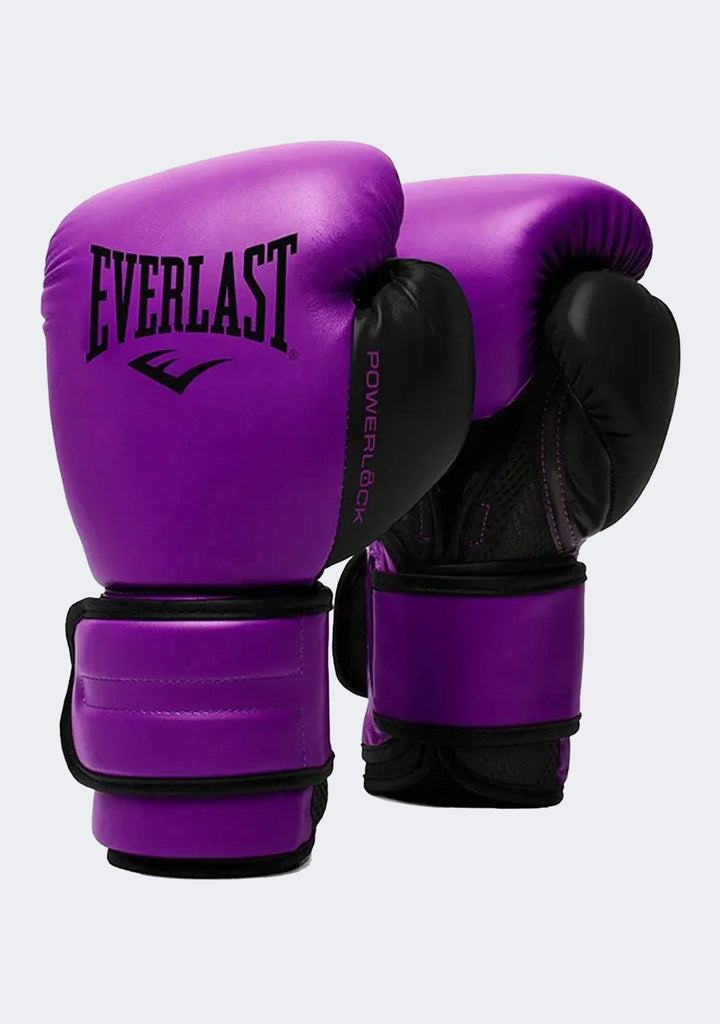 Everlast Powerlock2 Boxing Gloves 12oz Purple/Black
