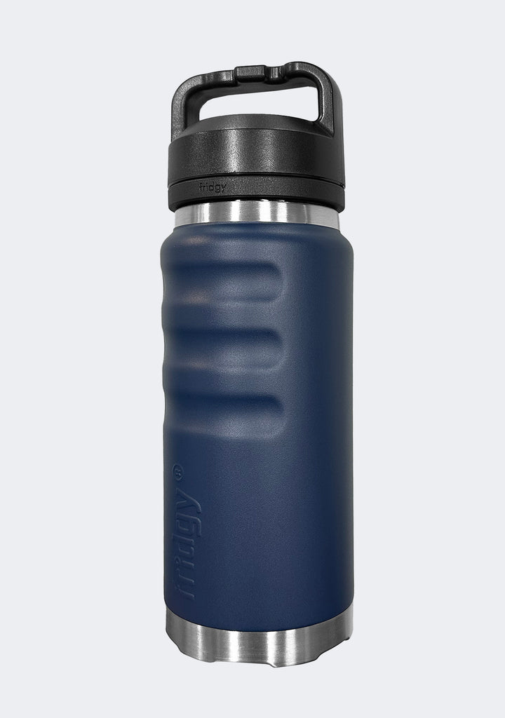 Fridgy 780mL Grip Range Dual Lid Water Bottle Navy