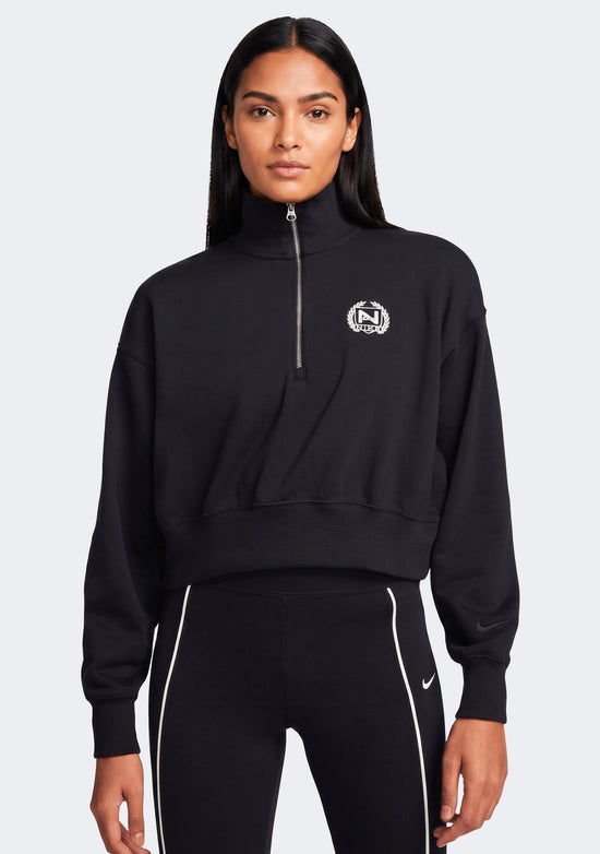 Nike Women's Sportswear Cropped Fleece Half Zip