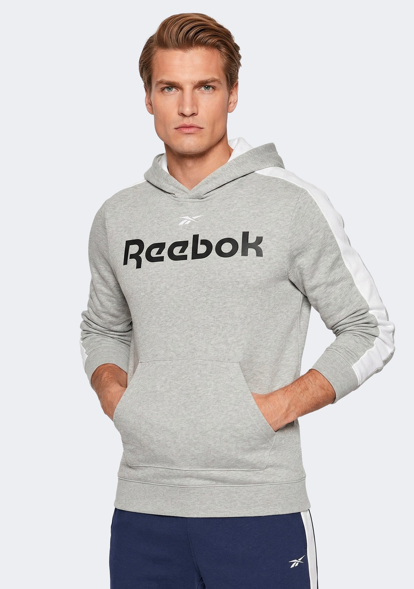 Reebok Men’s Training Essentials Linear Logo Hoodie