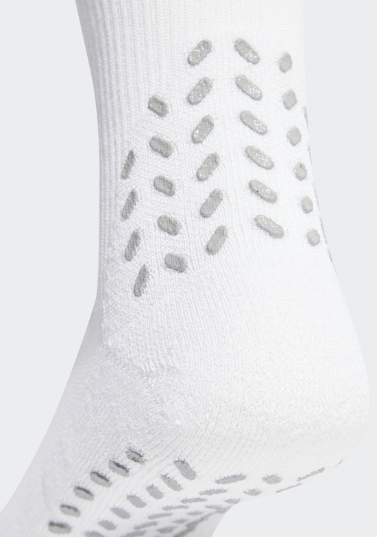 Adidas Men’s Football GRIP Printed Cushioned Crew Performance Socks White
