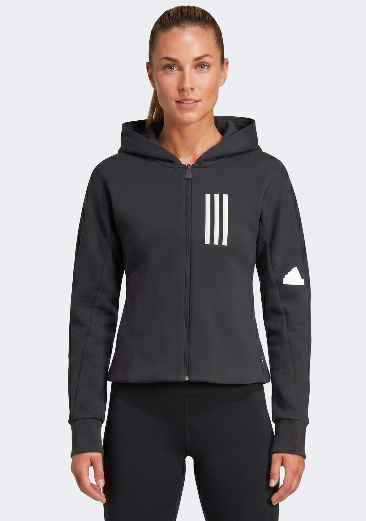 Adidas Women's Mission Victory Slim Fit Full-Zip Hoodie