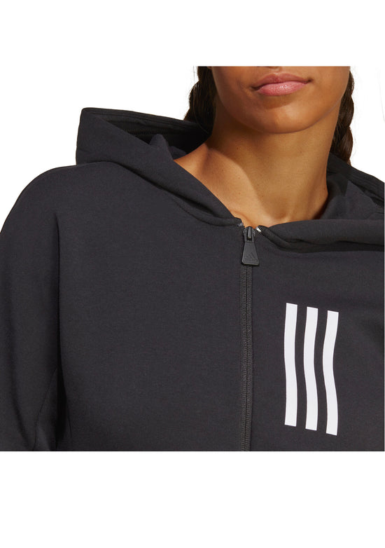 Adidas Womens Mission Victory Slim Fit Full-Zip Hoodie