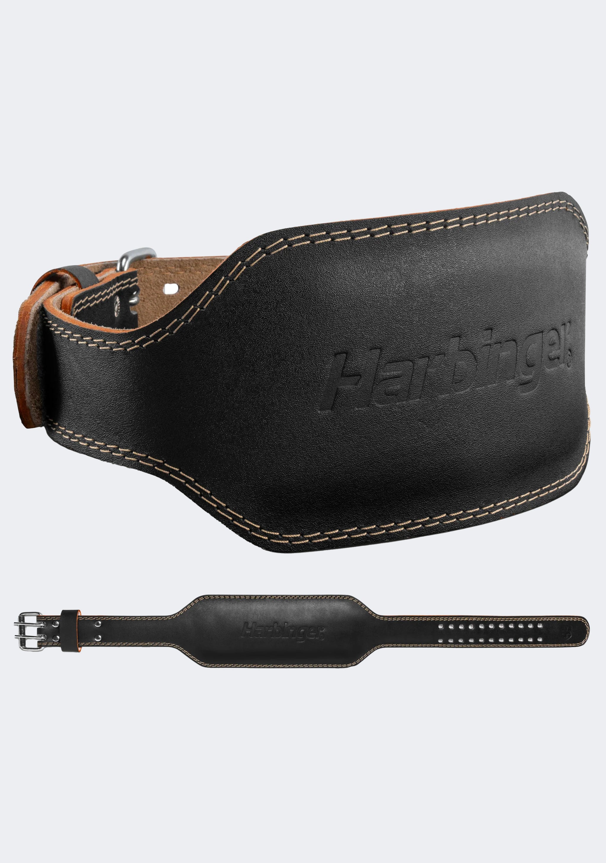 Harbinger Padded 6-inch Leather Weightlifting Belt