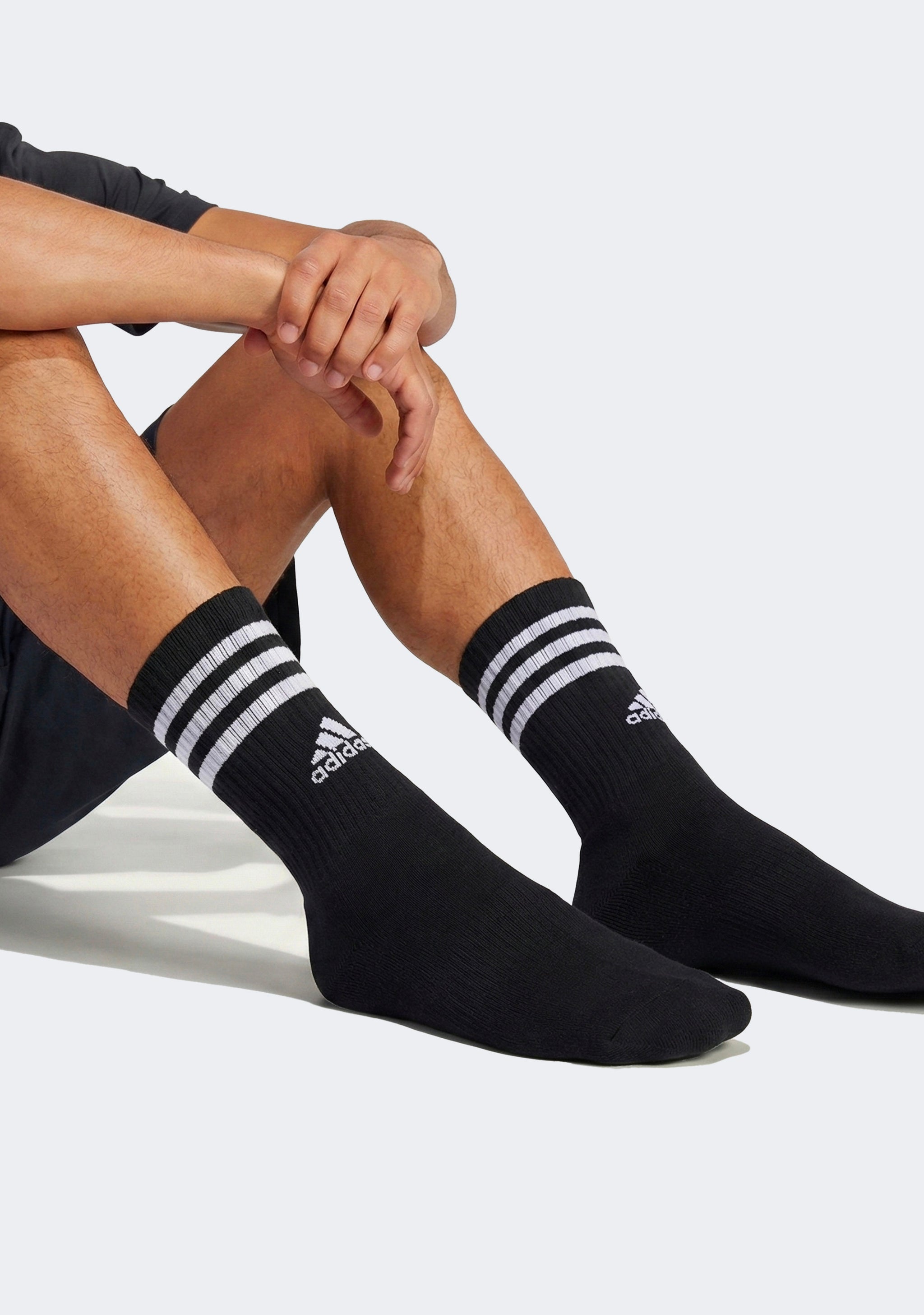 Adidas 3-Stripes Cushioned Crew Socks 3 Pack
