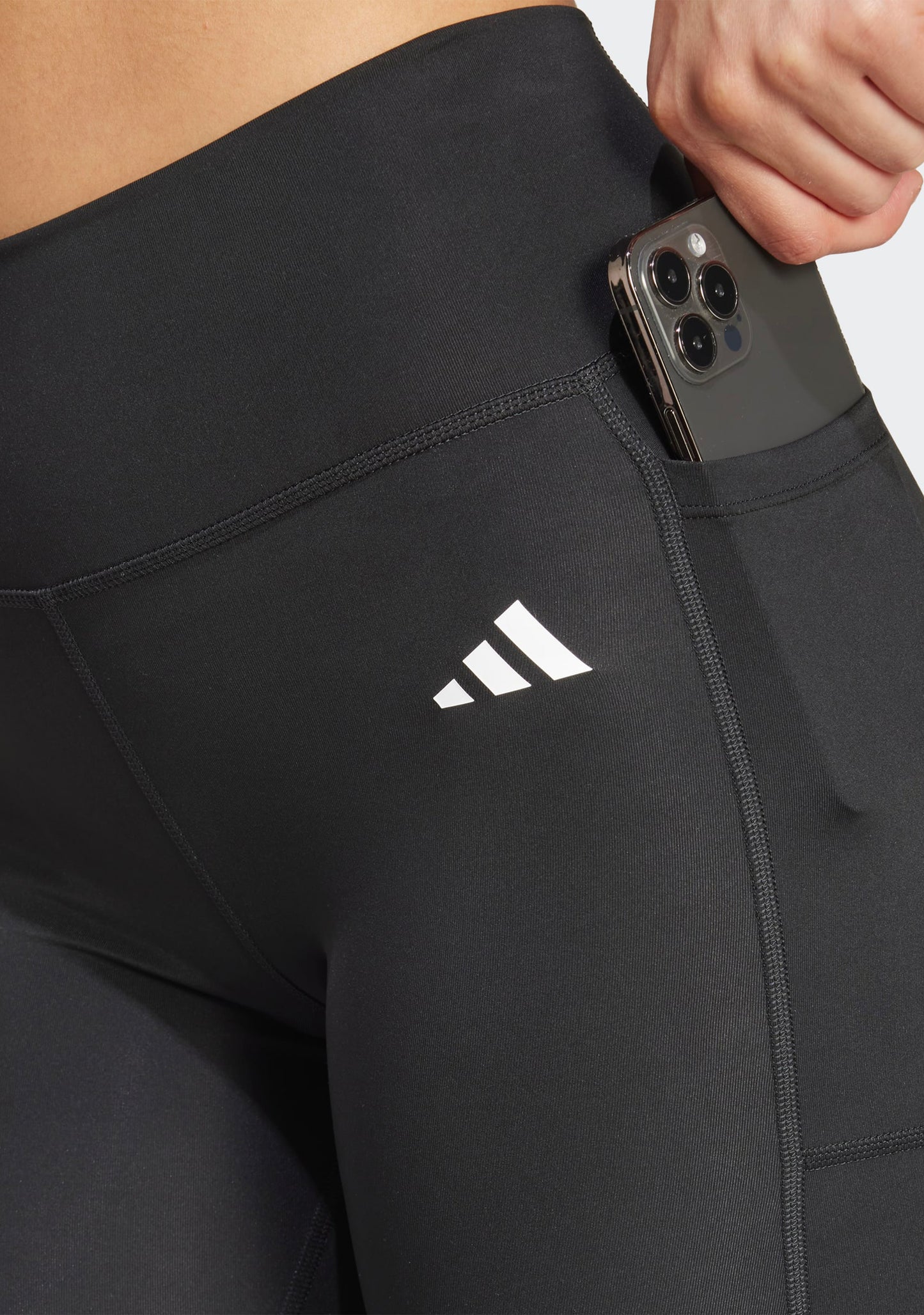 Adidas Women's Optime Essentials Stash Pocket Full-Length Leggings