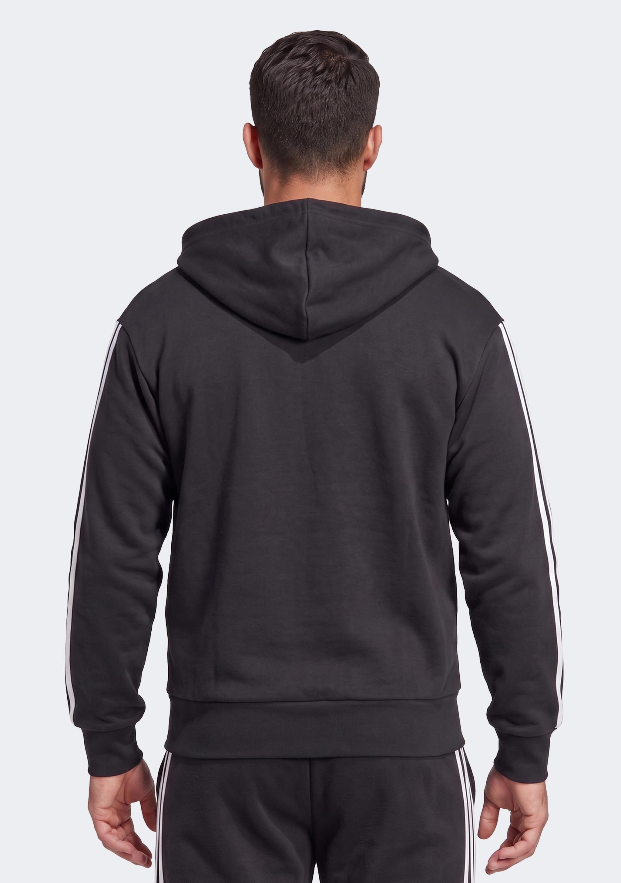 Adidas Men's 3S French Terry Full Zip Hoodie