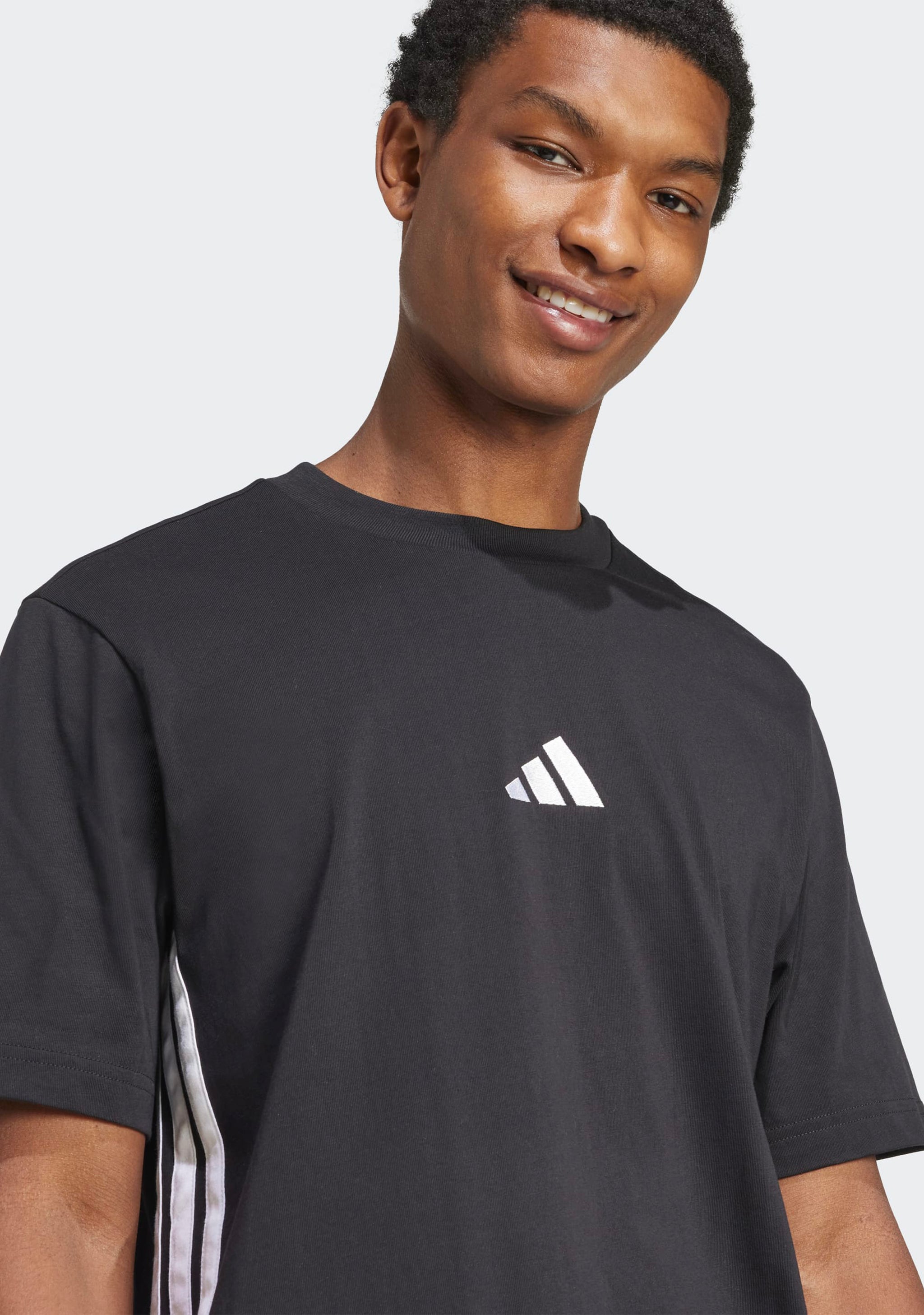 Adidas Men's Essentials 3-Stripes Single Jersey Tee