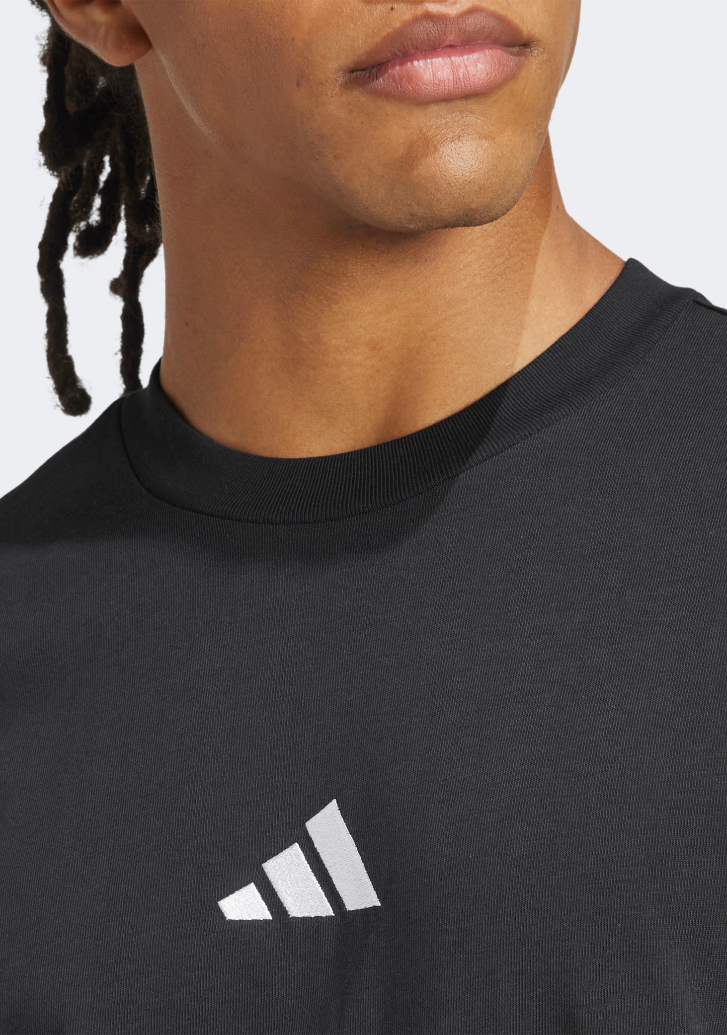 Adidas Men's Essentials Small Logo Single Jersey Tee