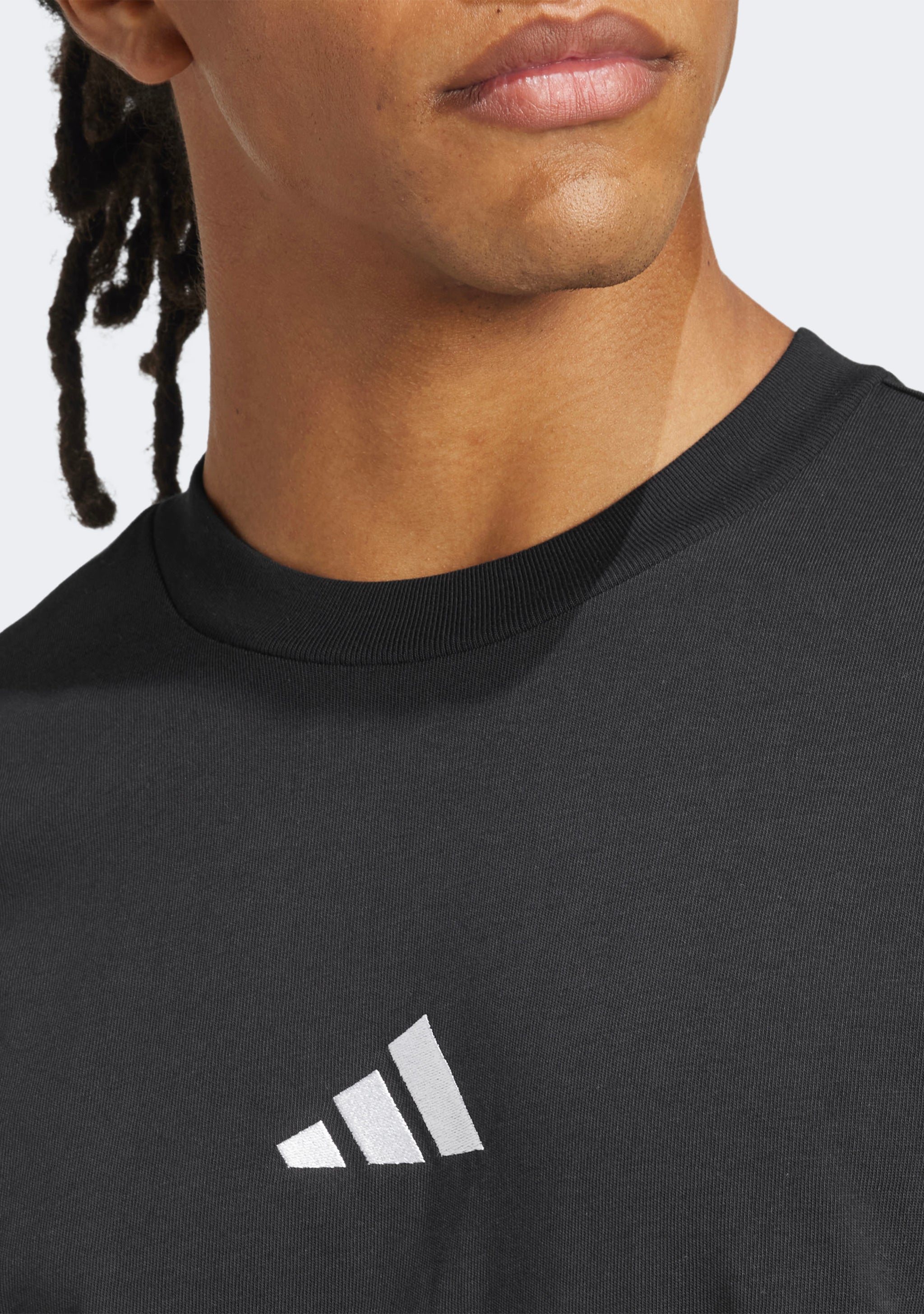 Adidas Men's Essentials Small Logo Single Jersey Tee