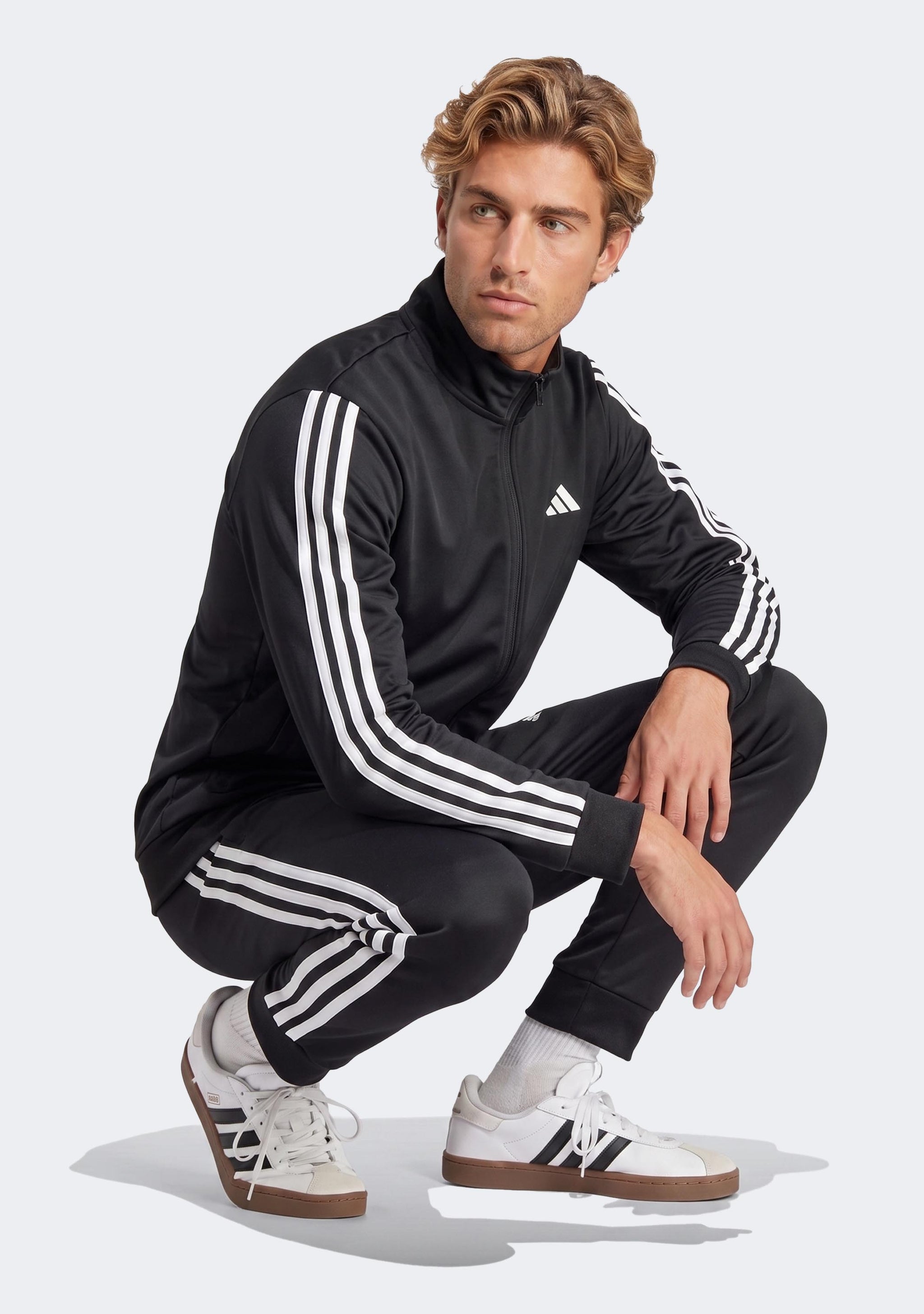 Adidas Men's Essentials 3-Stripe Tracksuit Set