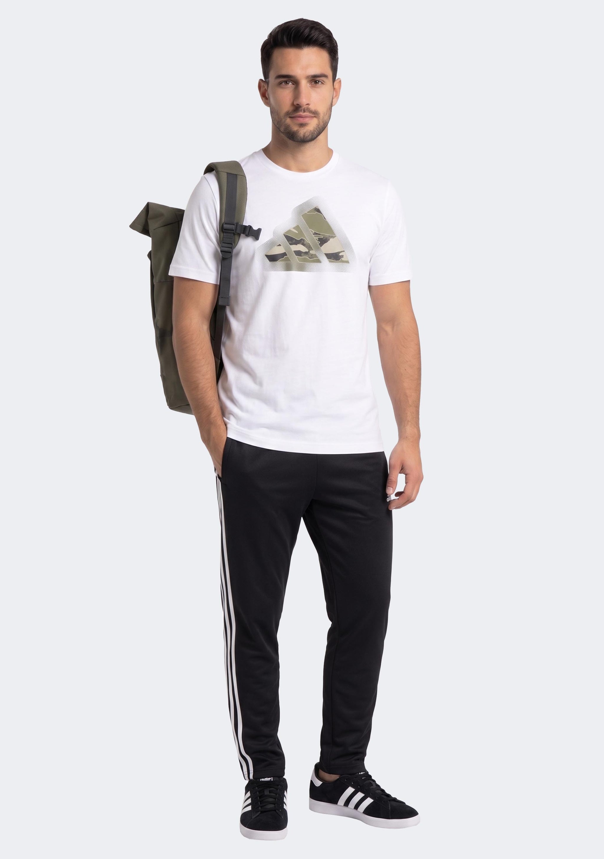 Adidas Men's Camo Modern Logo Graphic Tee