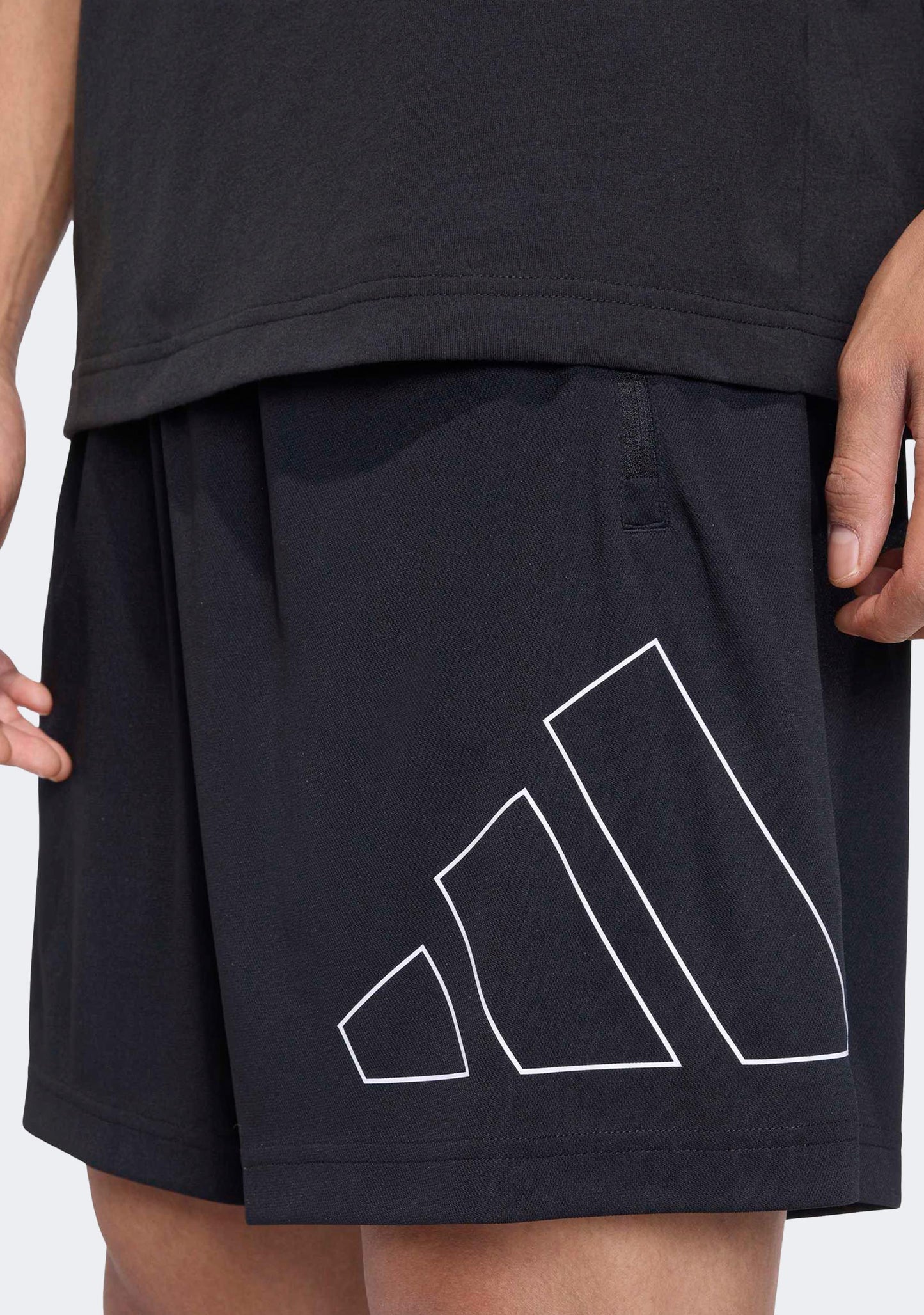 Adidas Men's Workout Essentials Base Pique Big Logo 7” Shorts