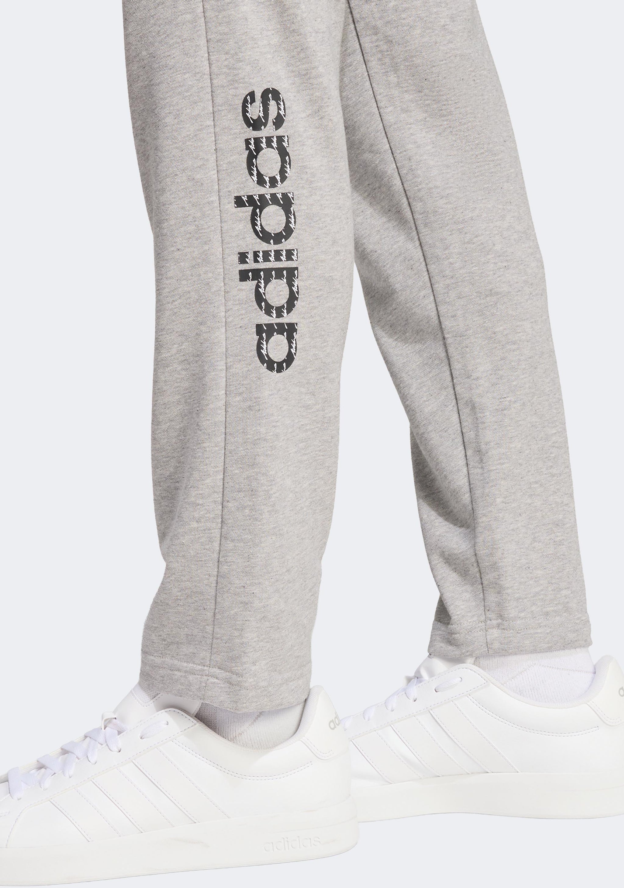 Adidas Men's French Terry Linear Logo Pants