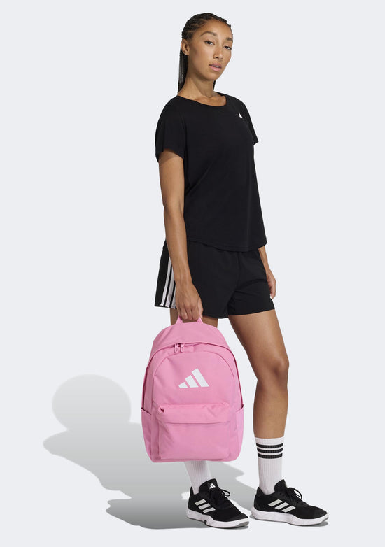 Adidas Classic 3 Bar Logo Backpack Pink