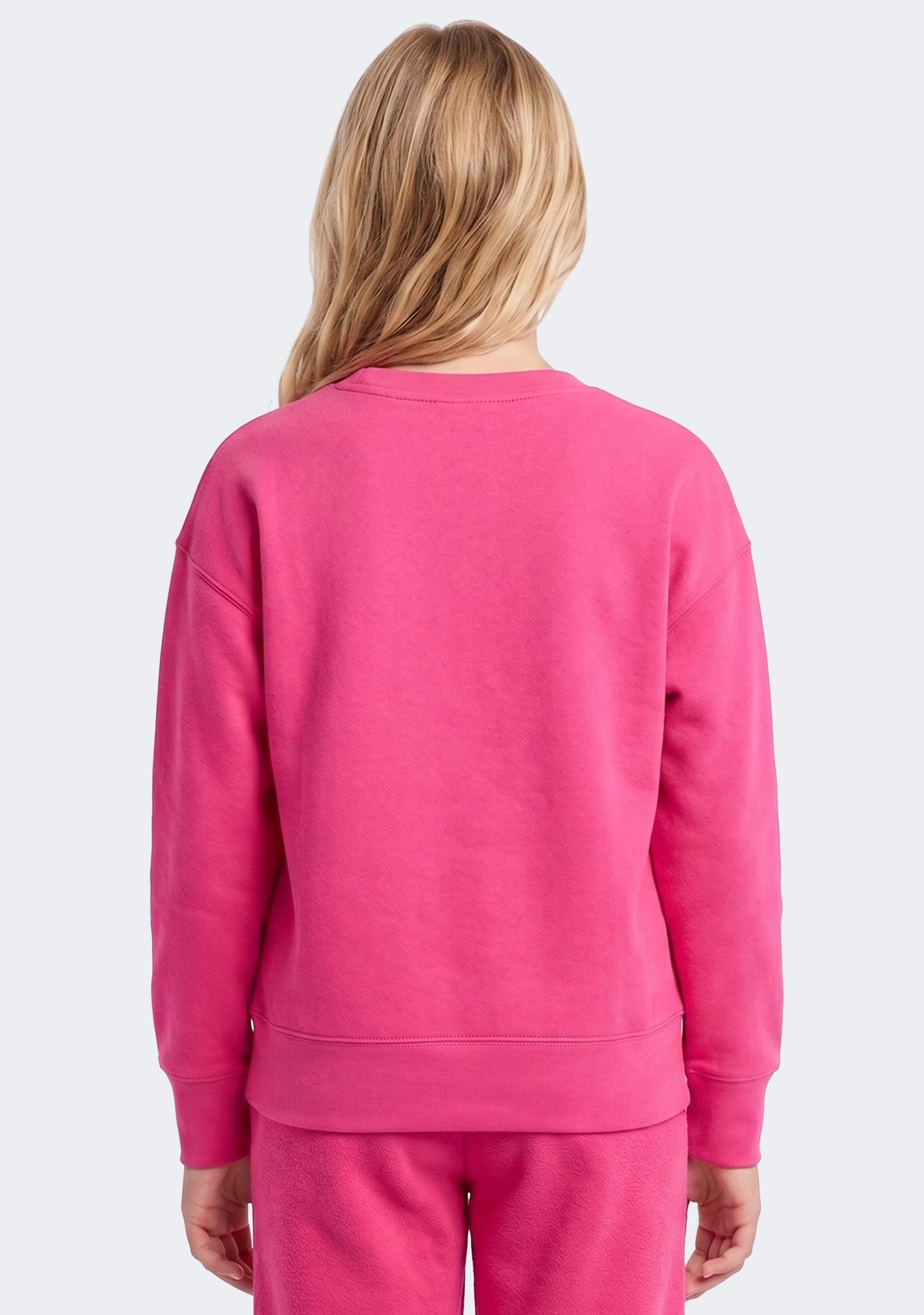 Champion Kids' French Terry C Logo Crew Fuschia