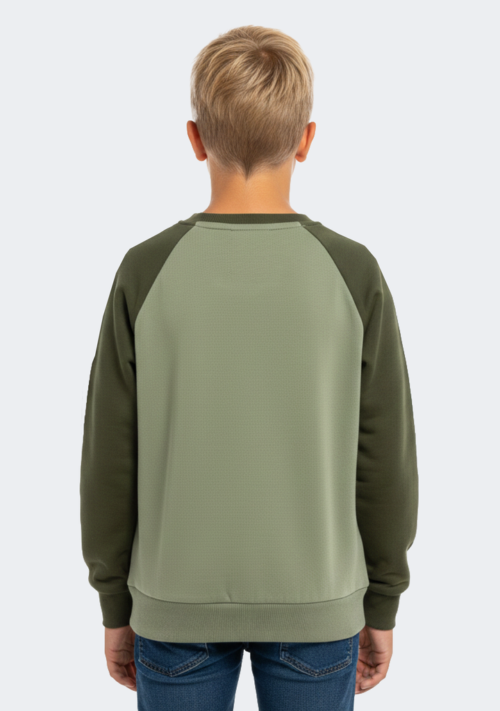 Champion Kids' French Terry Colour Block Crew