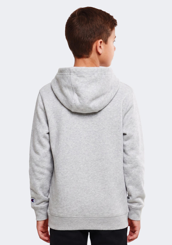 Champion Junior Script Hoodie Grey