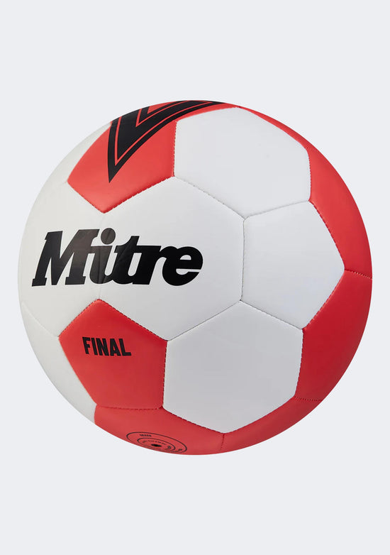 Mitre Final Soccer Ball White/Red