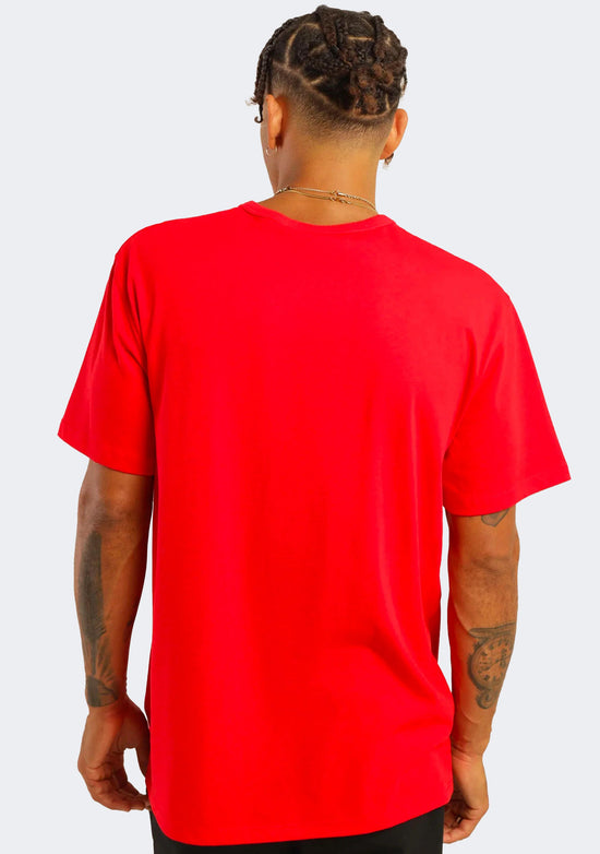 Champion Men's Script Logo Short Sleeve Tee Red
