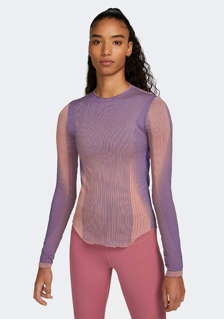 Nike Women's Dri Fit ADV Longsleeve Yoga Reveal Top