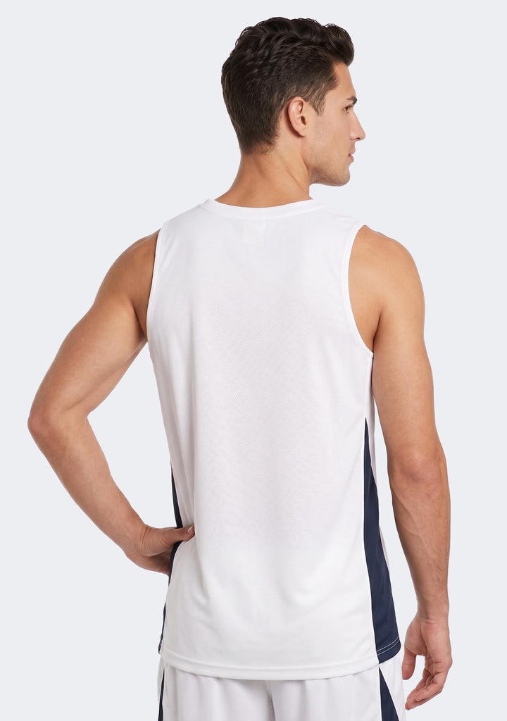 Nike Men's Team Basketball Training Jersey - White/Navy