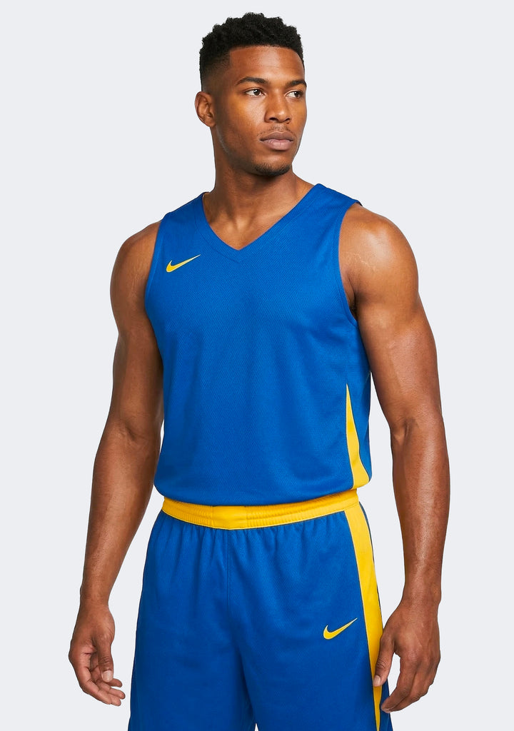 Nike Men's Team Basketball Training Jersey - Royal/Yellow