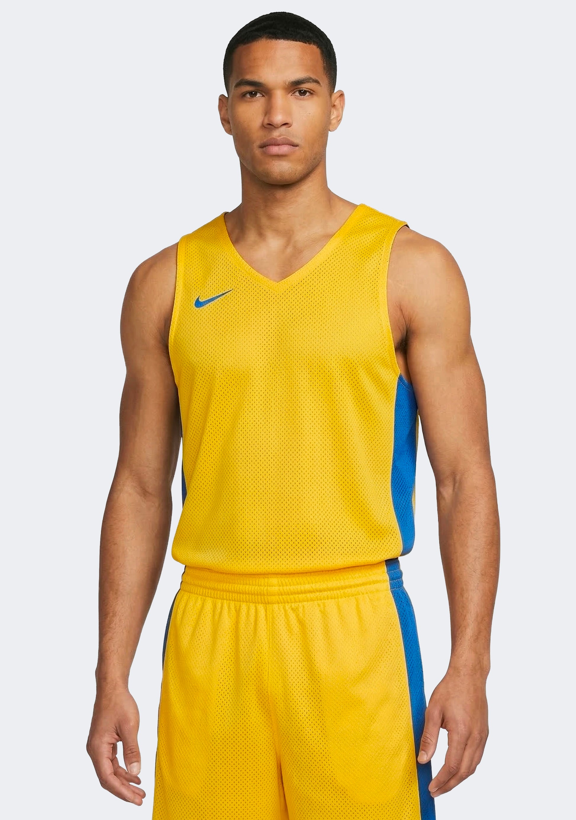 Nike Men's Team Basketball Training Jersey - Yellow/Royal