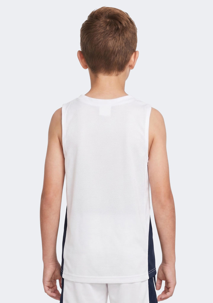 Nike Kids' Team Basketball Training Jersey - White/Navy