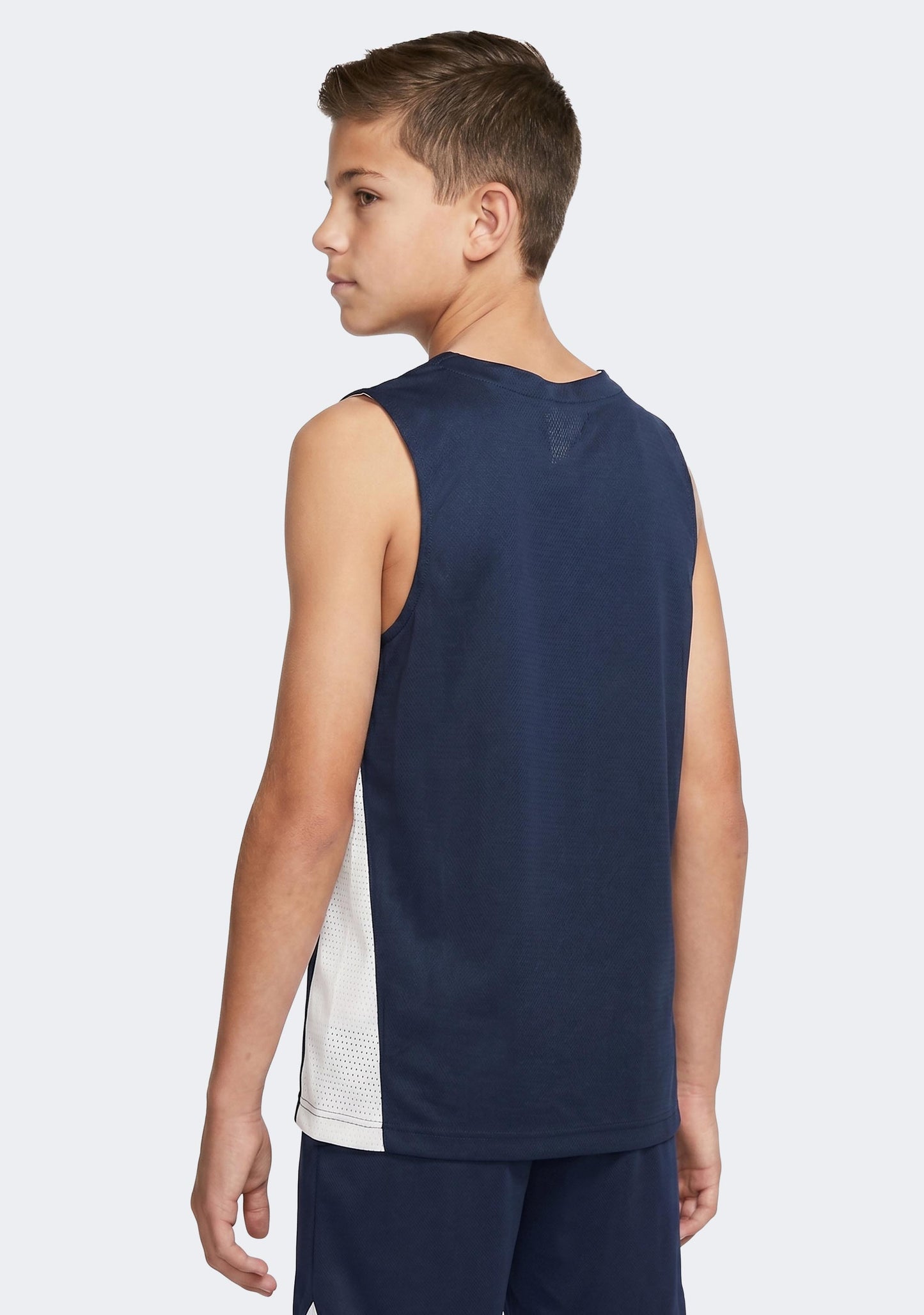 Nike Kids' Team Basketball Training Jersey - Navy/White