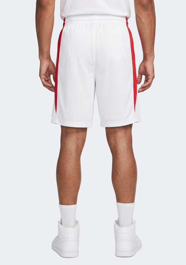 Nike Men's Team Basketball Shorts - White/Red