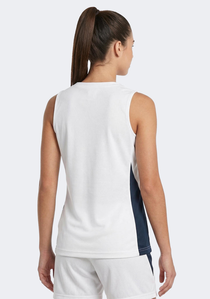 Nike Women's Team Basketball Training Jersey - White/Navy