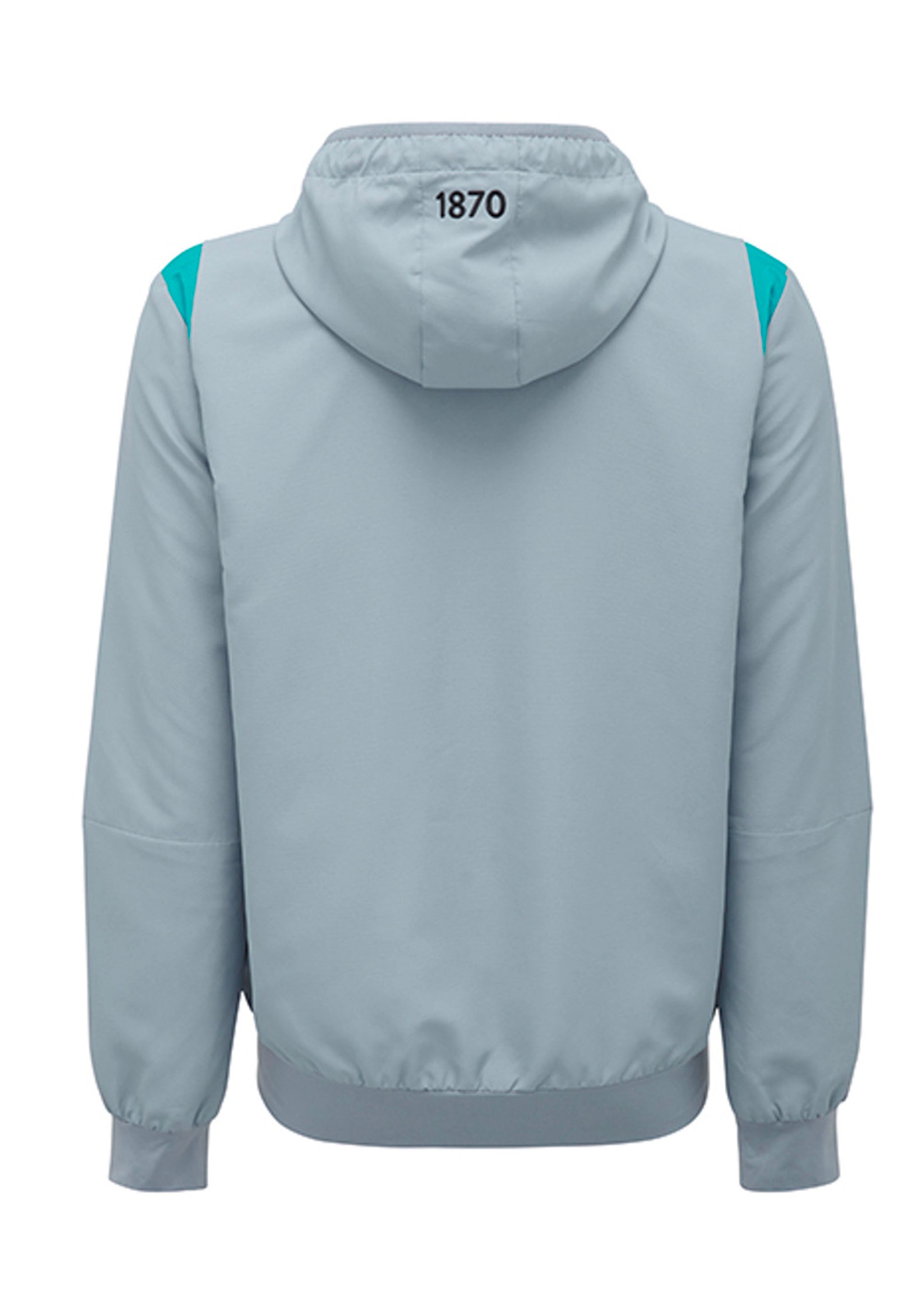 Macron Port Adelaide M21 Mens Travel Full Zip Micro Hooded Sweatshirt <BR> 58542840