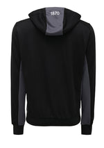 Macron Port Adelaide M21 Mens Travel Polydiag Hooded Sweatshirt <BR> 58542844