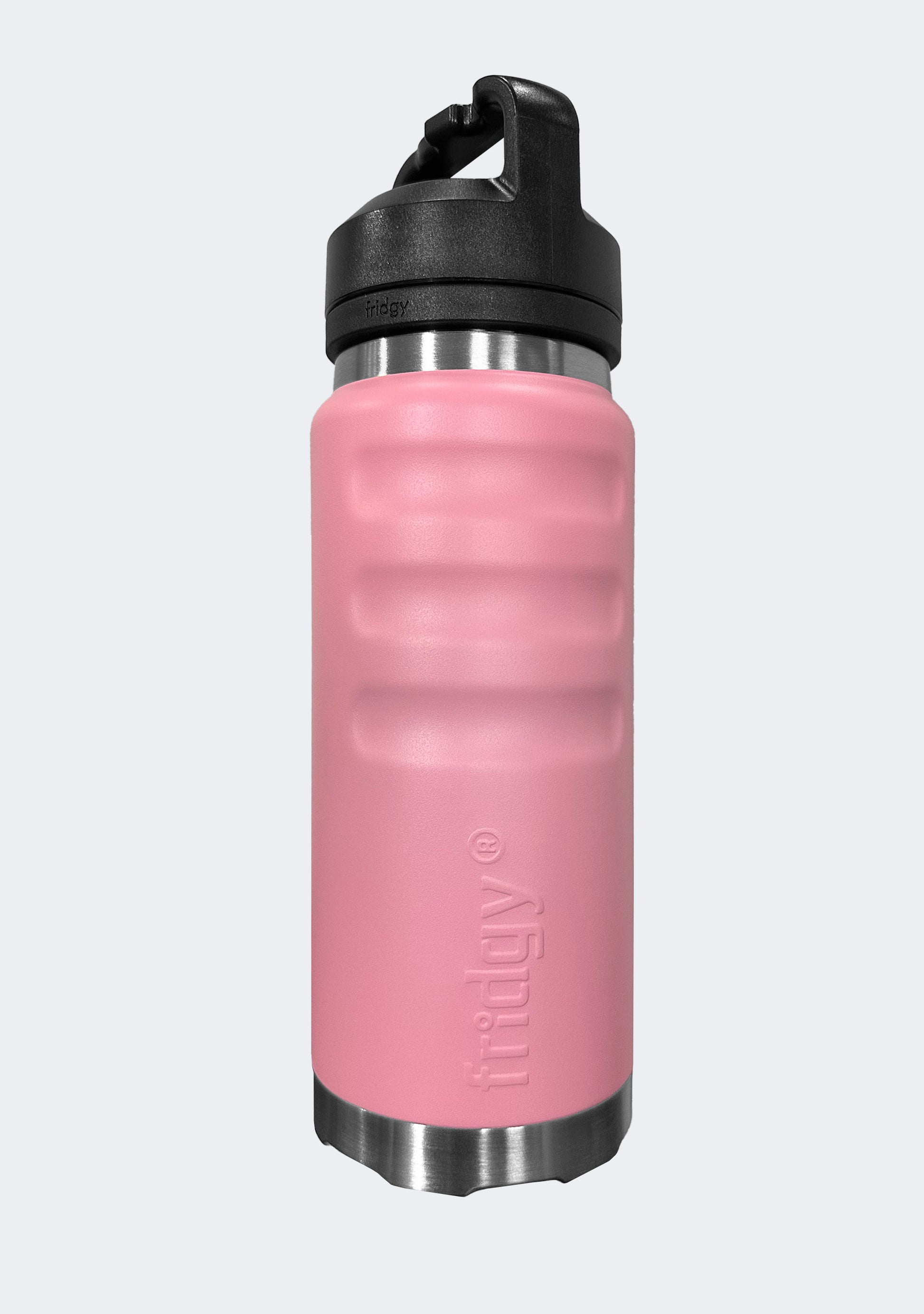 Fridgy 780mL Grip Range Dual Lid Water Bottle Light Pink