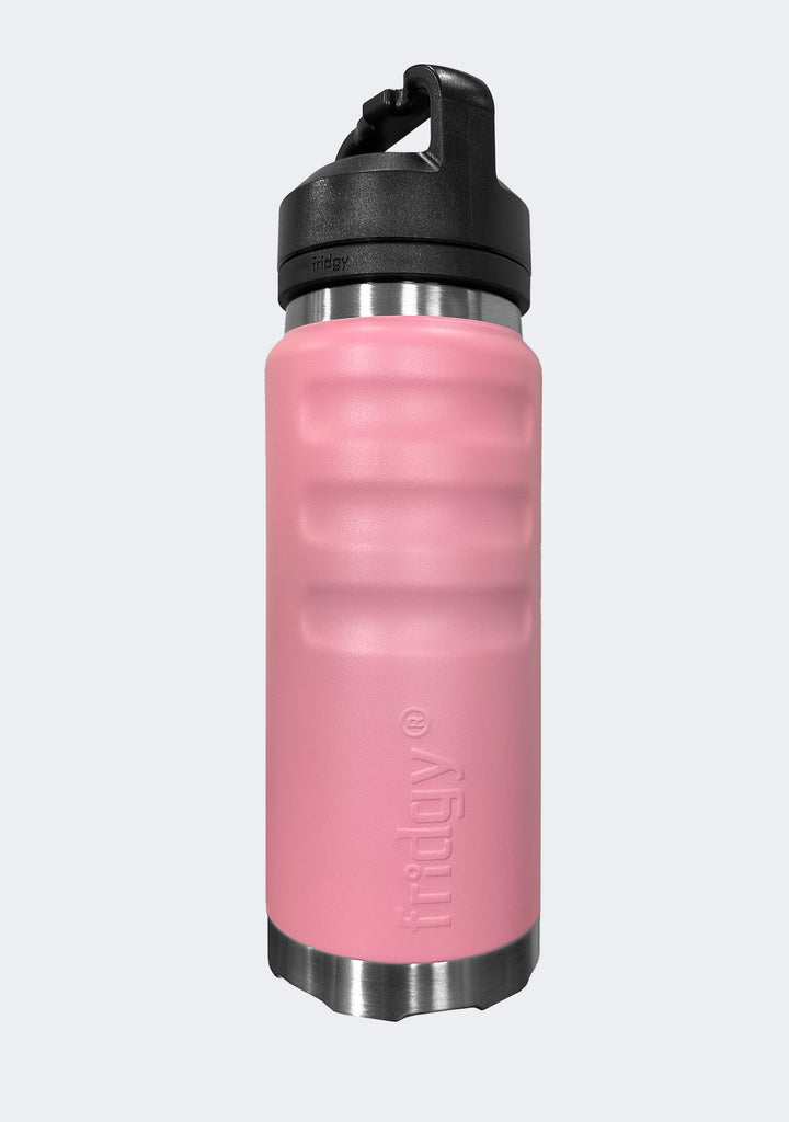 Fridgy 780mL Grip Range Dual Lid Water Bottle Light Pink