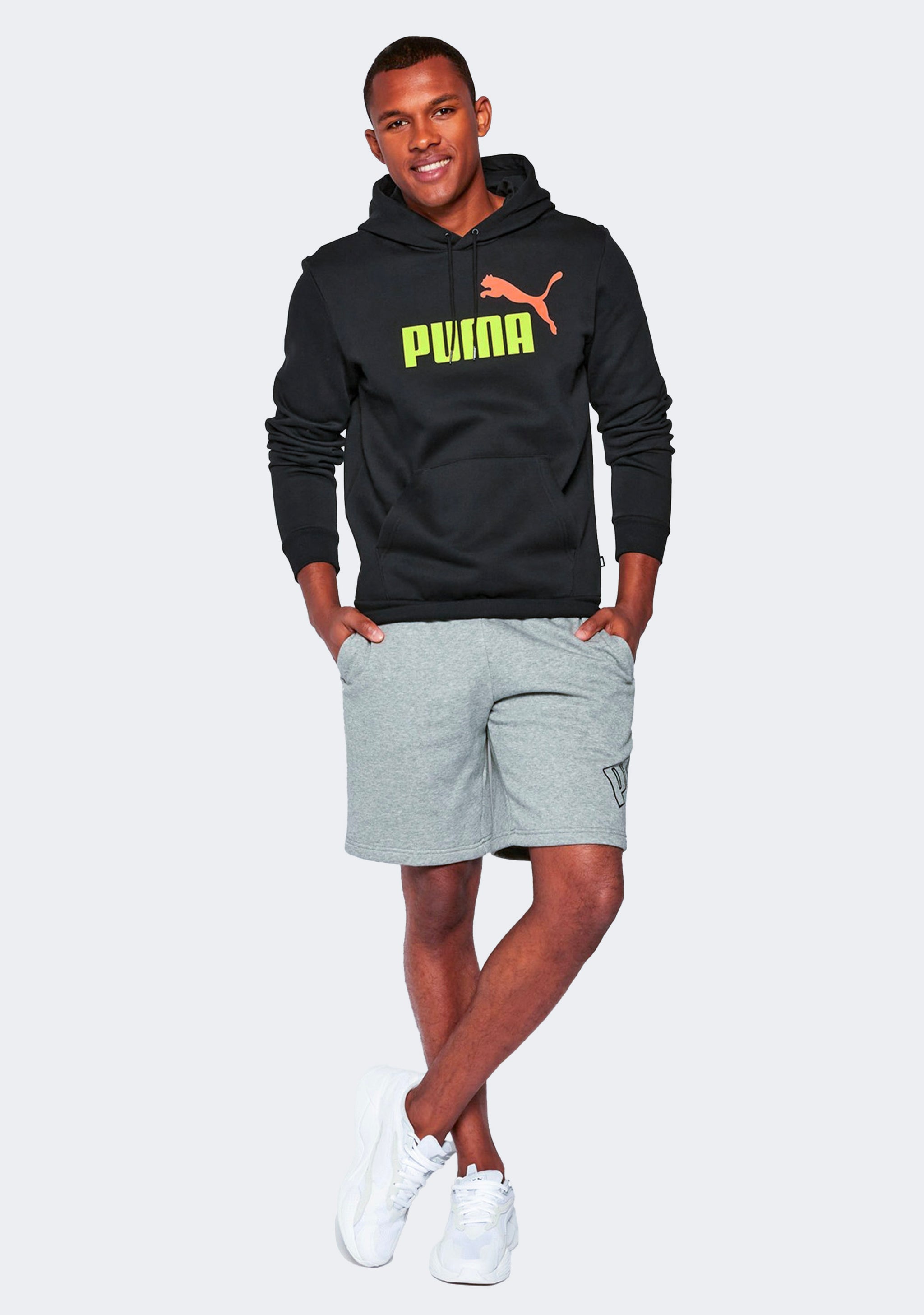 Puma Men's ESS 2 Colour Big Logo Hoodie