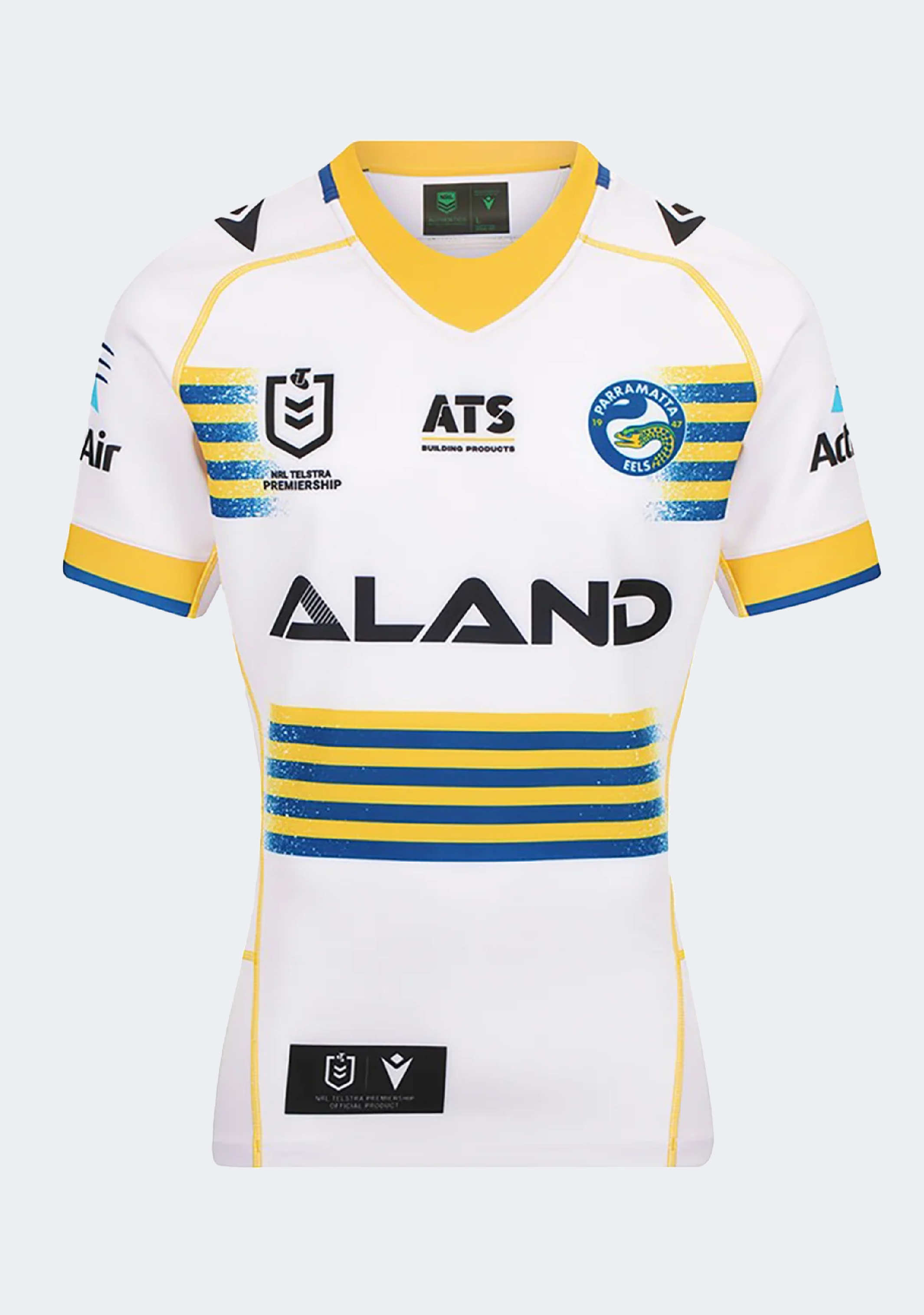 Macron Men's Parramatta Eels M24 Authentic Away Shirt SS
