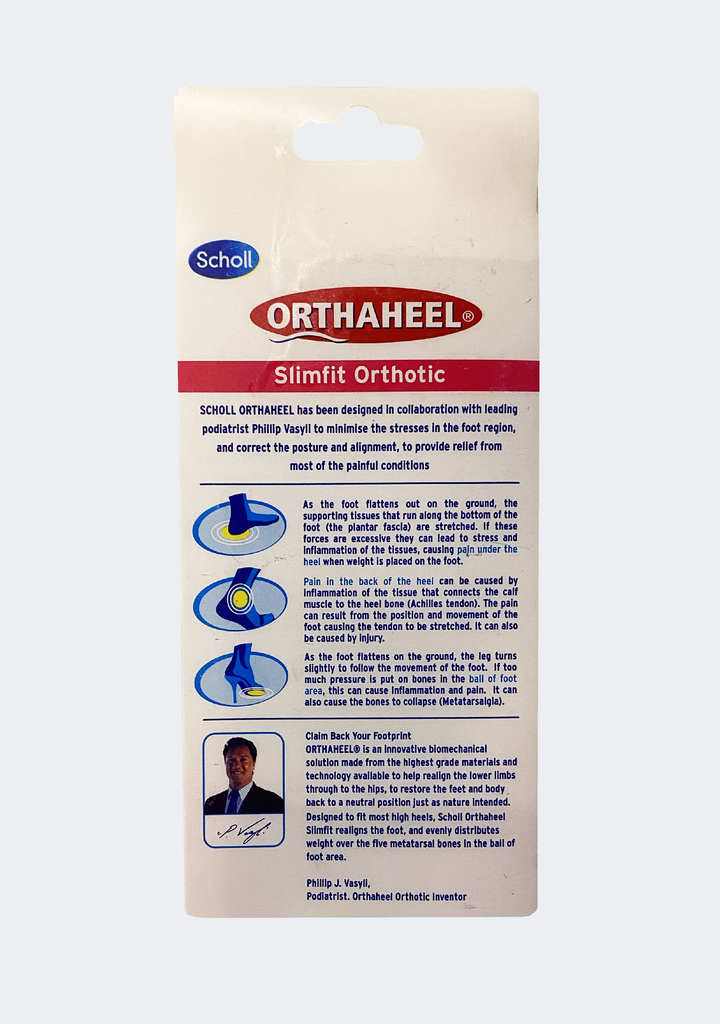 Orthaheel Scholl Ladies Innersoles Slimfit Orthotic