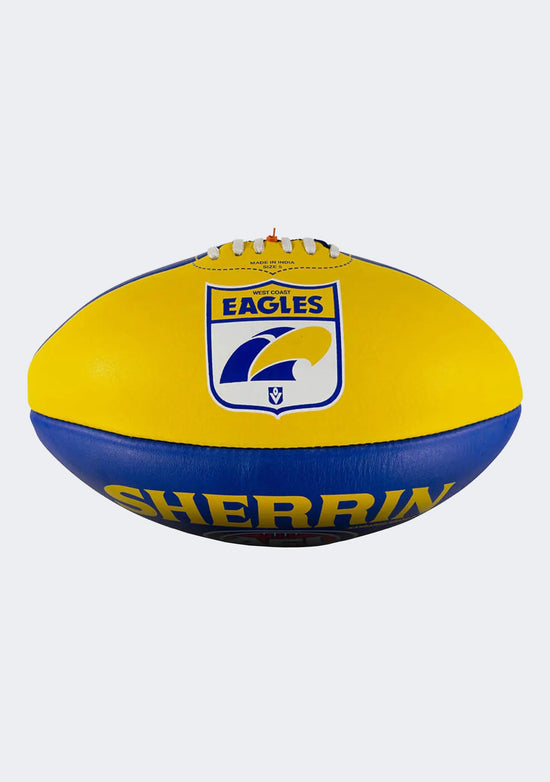 Sherrin West Coast Eagles Leather Football Size 5