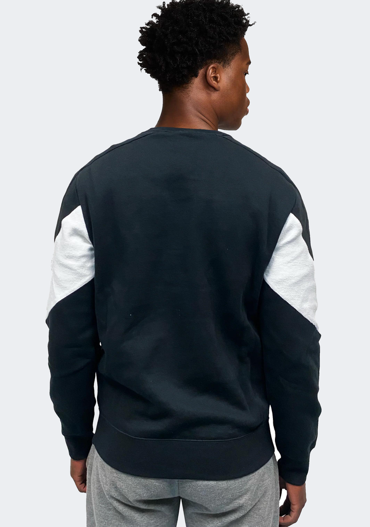 Champion Mens EU Colour Block Mod Crew Black