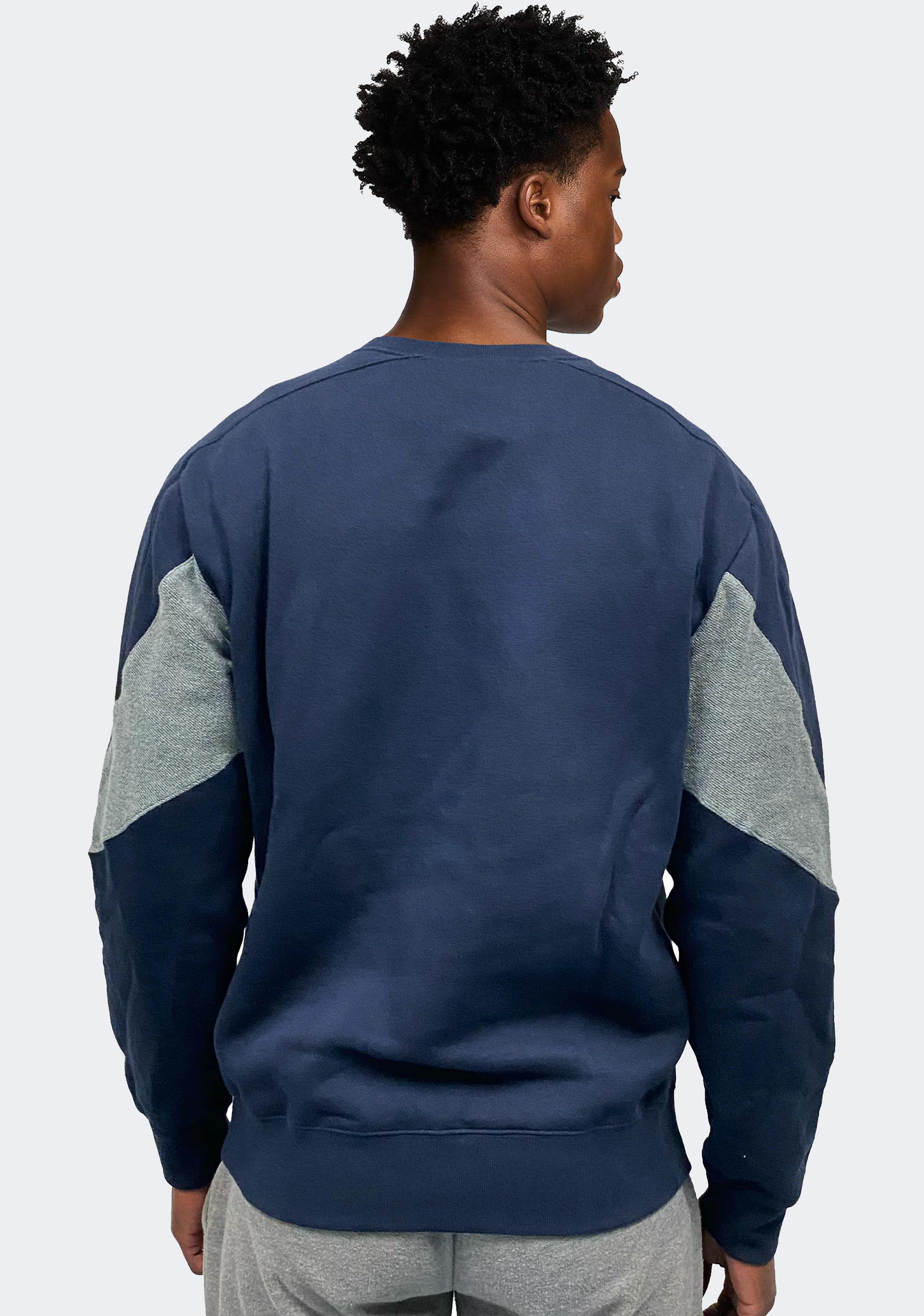 Champion Mens EU Colour Block Crew Navy