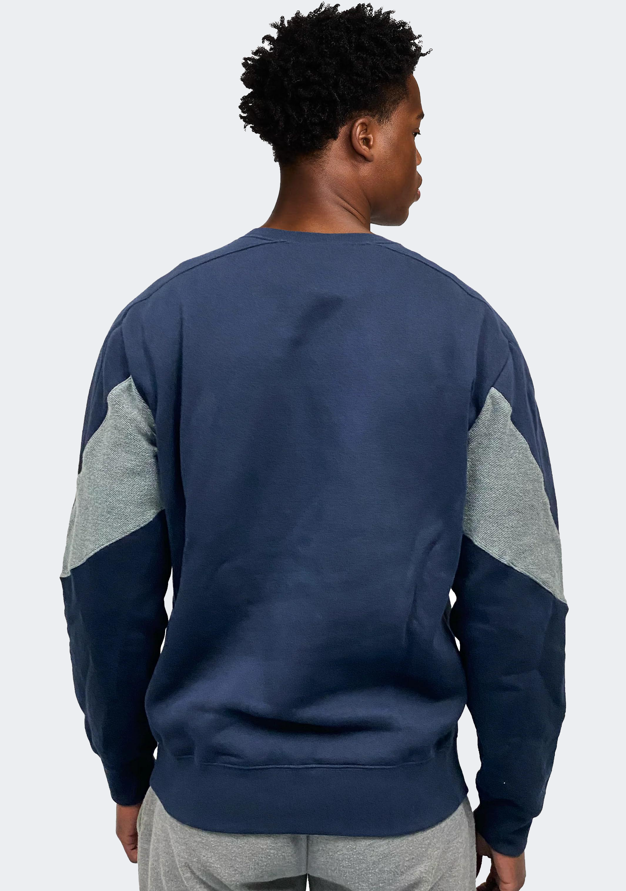 Champion Mens EU Colour Block Crew Navy