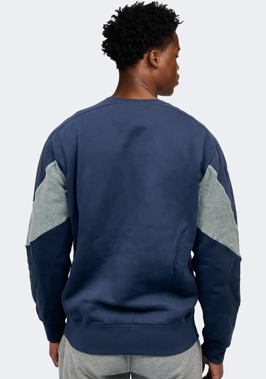 Champion Mens EU Colour Block Crew Navy
