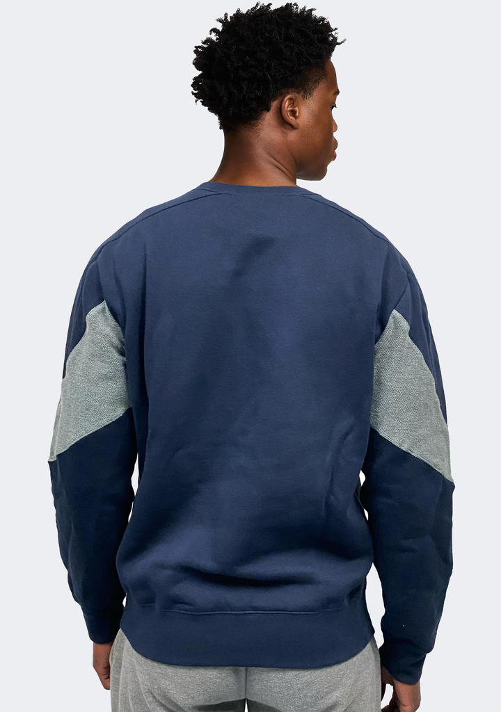 Champion Mens EU Colour Block Crew Navy