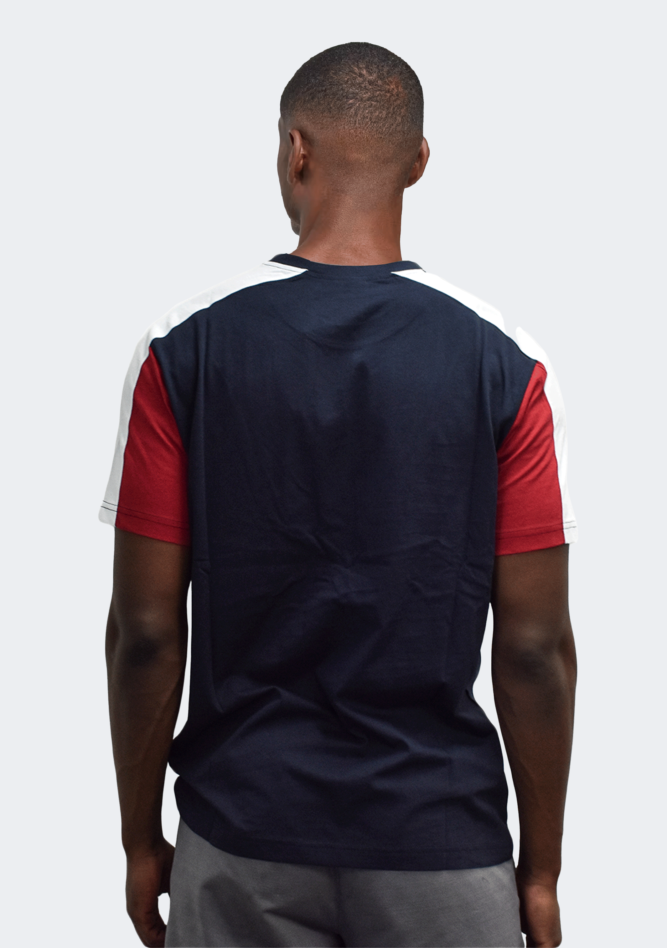 Champion Mens EU Mod Block Tee Red Navy