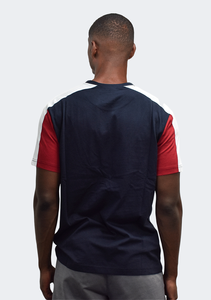 Champion Mens EU Mod Block Tee Red Navy