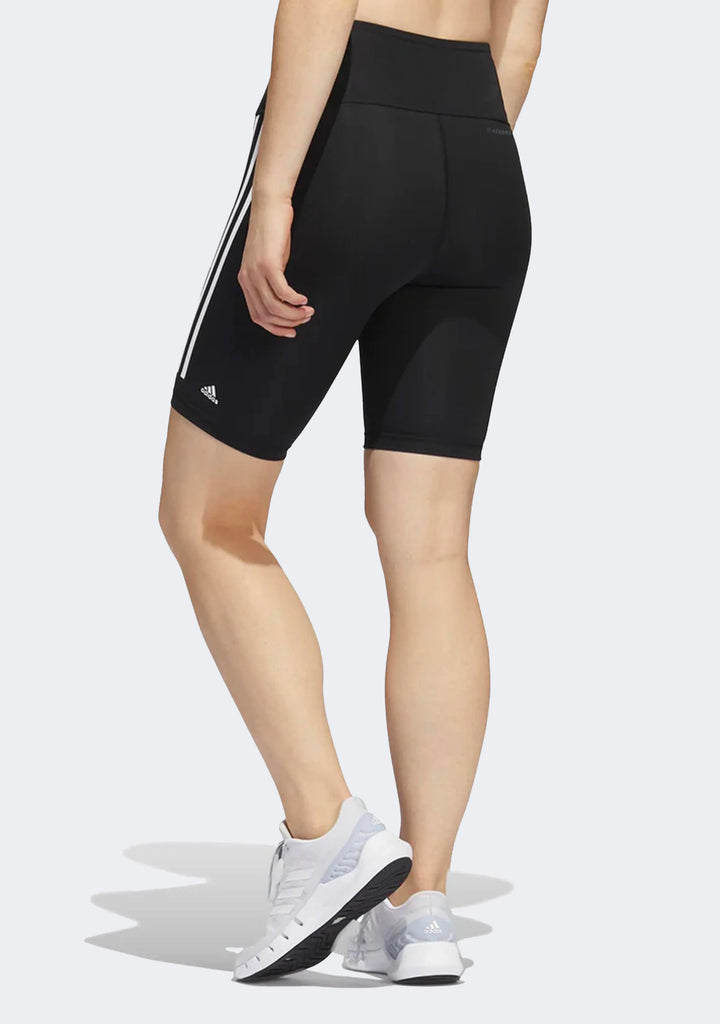 Adidas Women's Optime Trainicons 3-Stripes Bike Short Leggings